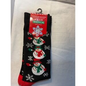Hallmark Holiday Traditions Snowman Socks Mens Size 6-12‎ Christmas